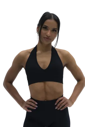CORE HALTER BRA - MIDNIGHT