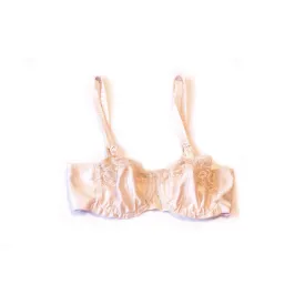 Edith Lances Satin & Lace Underwire Minimizer Bra 753