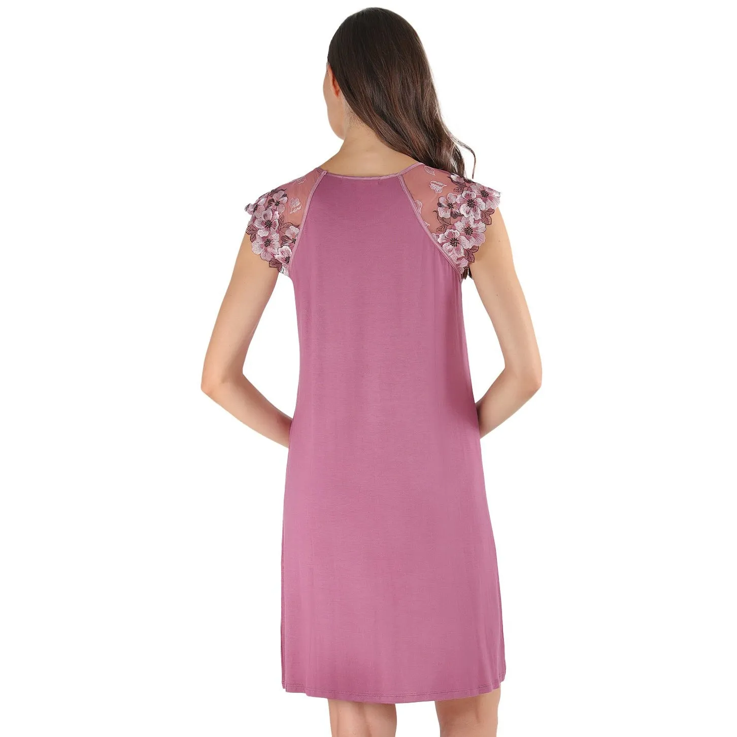 ENCHANTED ROMANCE EMBROIDERED NIGHTSHIRT CNS05244