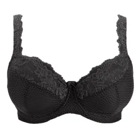 FFY Serena Lace Underwire Full Coverage Bra, Black