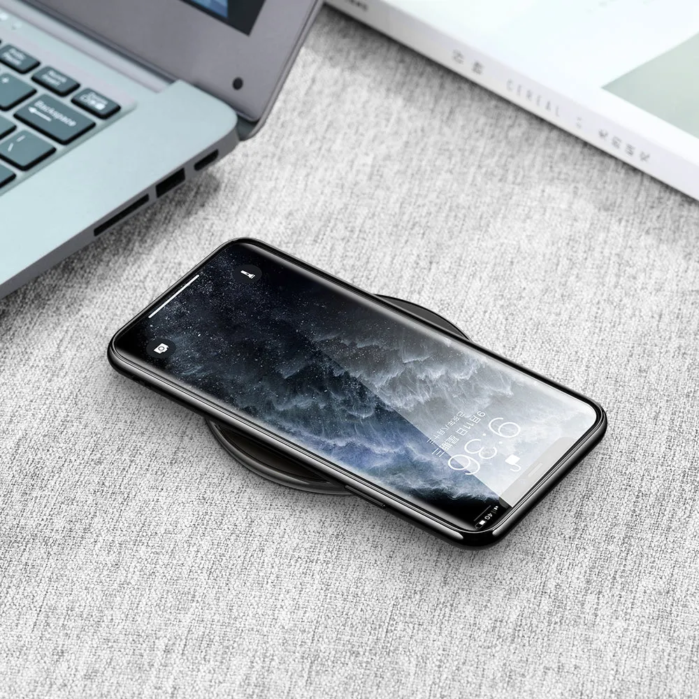 iPhone 11 6.1 inch Unicorn Beetle GLASS Slim Clear Case-Black
