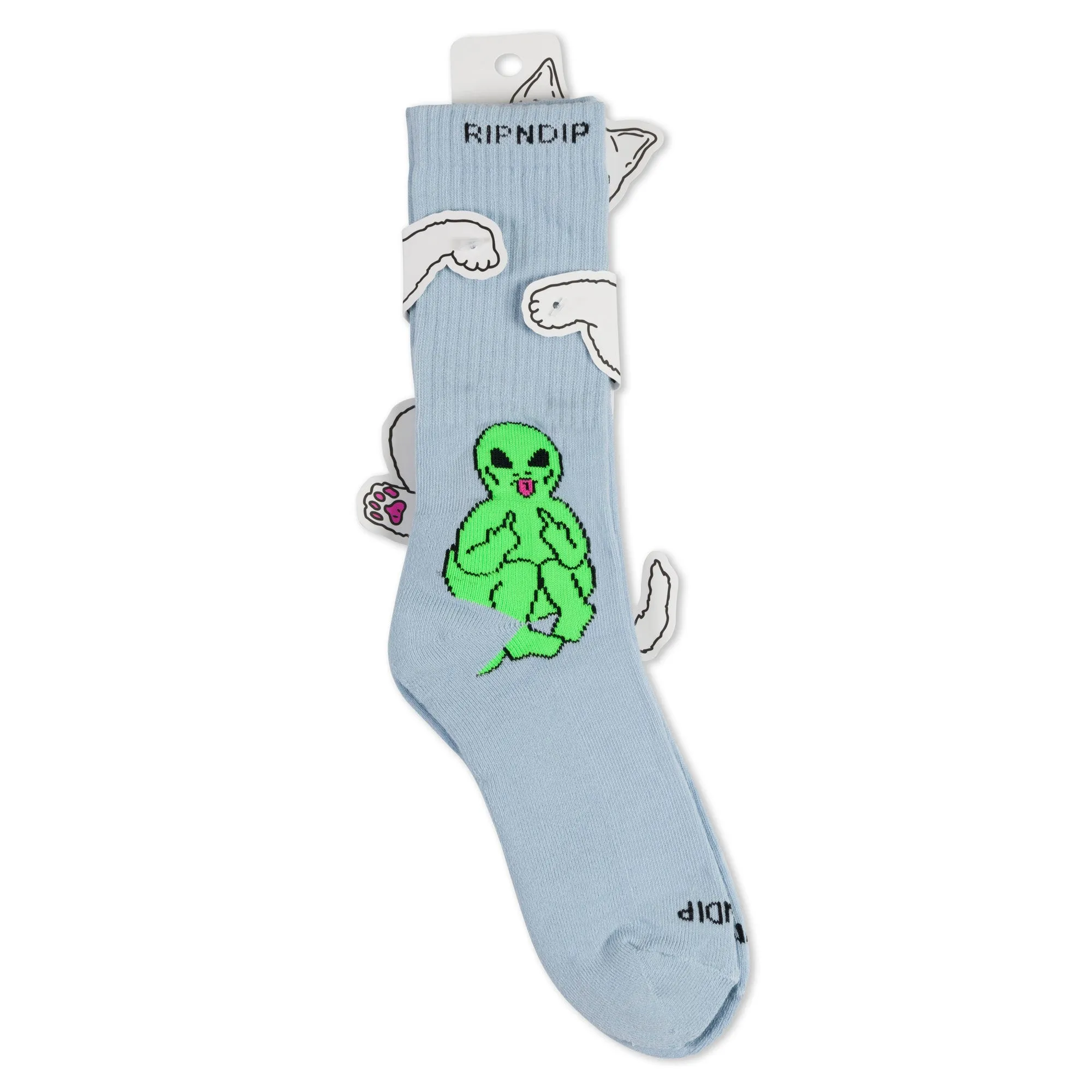 Lord Alien Socks (Light Slate)