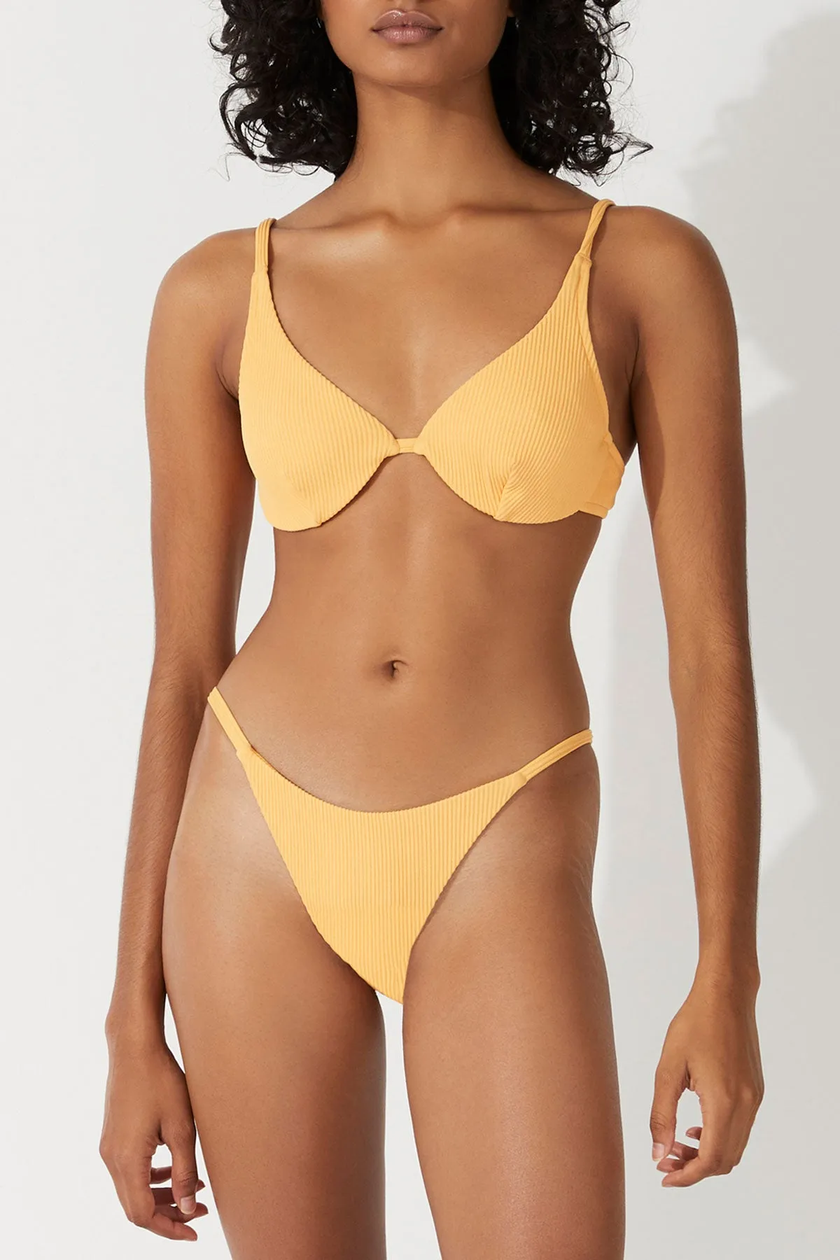 Mandarin Rib Bra Cup