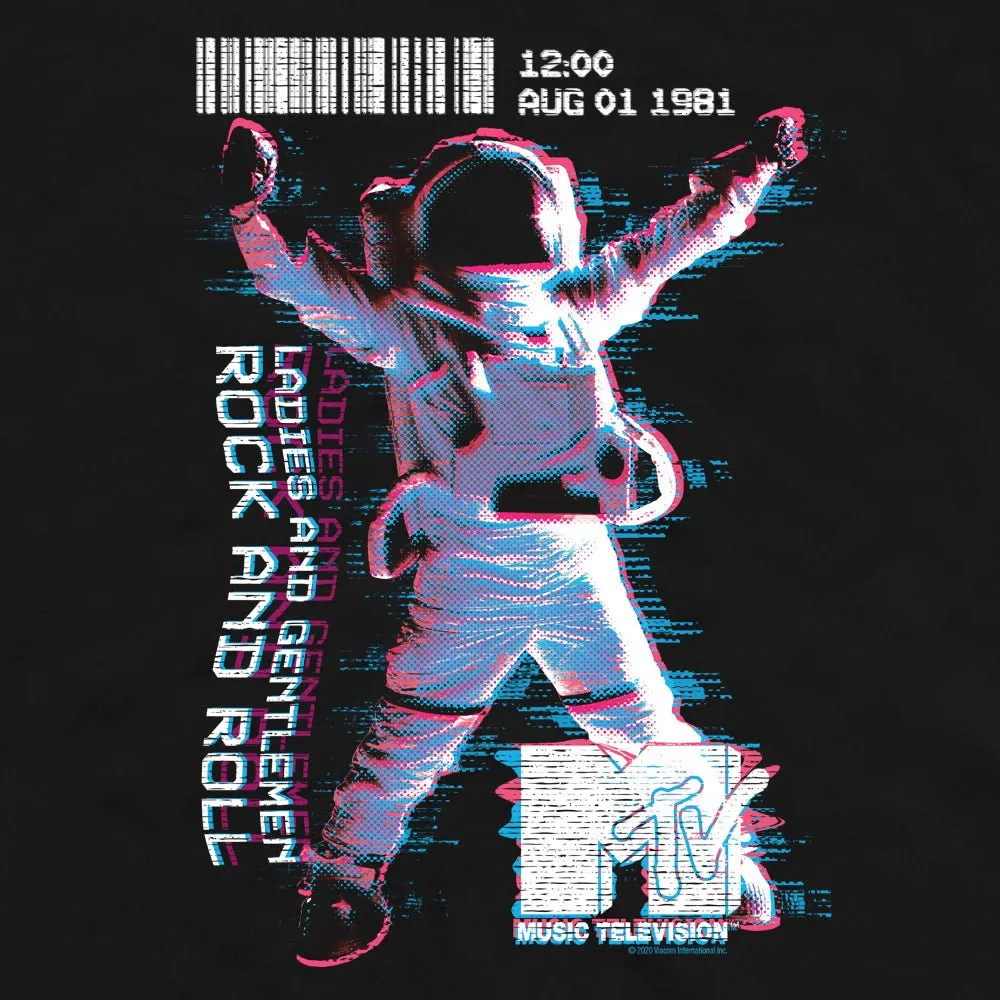 MTV VMAs Rock And Roll Moonman Adult Short Sleeve T-Shirt