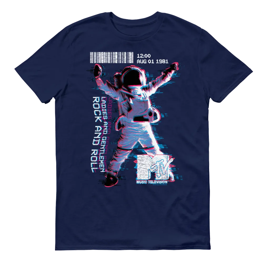 MTV VMAs Rock And Roll Moonman Adult Short Sleeve T-Shirt