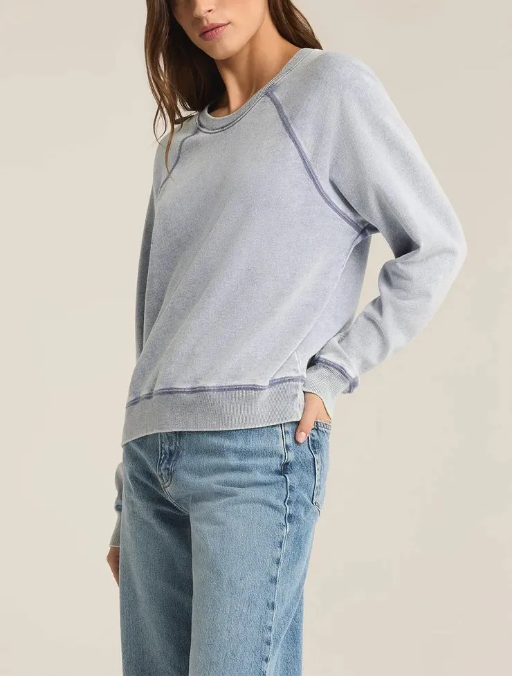 Z Supply Saldana Knit Denim Top