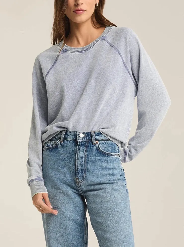 Z Supply Saldana Knit Denim Top
