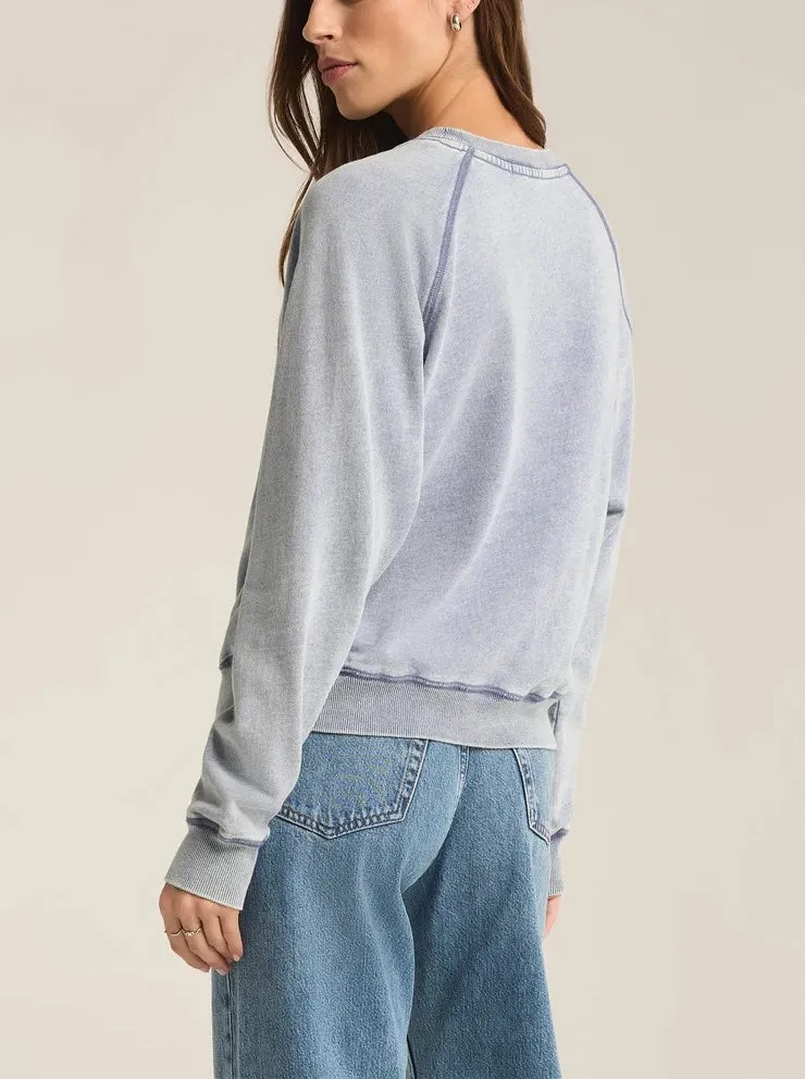 Z Supply Saldana Knit Denim Top